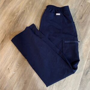FIGS navy straight leg Pants